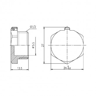 Заглушка SD Forte 1/2 наружная резьба Заглушка SD Forte 1/2 наружная резьба цена