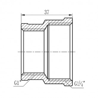 Муфта редукционная SD Forte 1" 1/4х1" цена