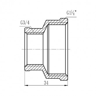 Муфта редукционная SD Forte 1" 1/4х3/4" цена