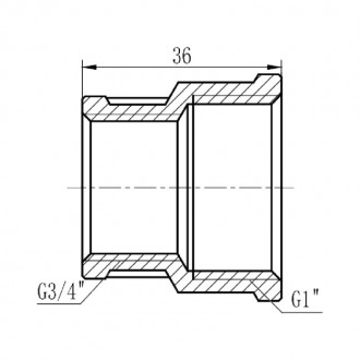 Муфта редукционная SD Forte 1"х3/4" Муфта редукционная SD Forte 1"х3/4" цена