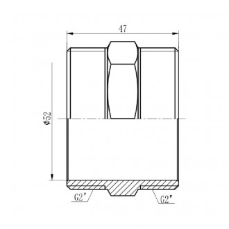 Ниппель SD Forte 2"х2" цена