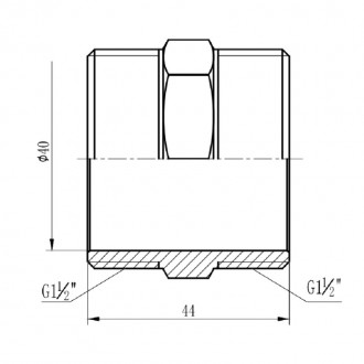 Ниппель SD Forte 1" 1/2х1" 1/2 цена