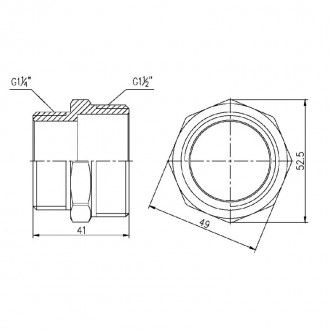 Ниппель редукционный SD Forte 1" 1/2х1" 1/4 цена