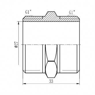 Ниппель SD Forte 1"х1" цена