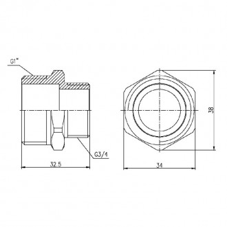 Ниппель редукционный SD Forte 1"х3/4" цена