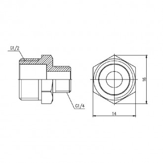 Ниппель редукционный SD Forte 	1/2"х1/4" цена