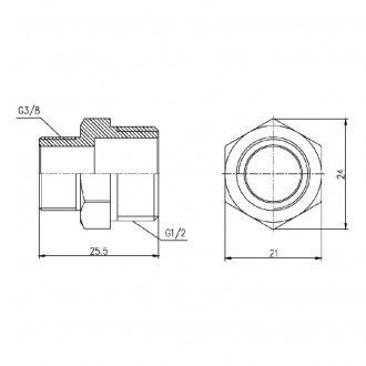 Ниппель редукционный SD Forte 1/2"х3/8" цена