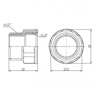 Переход SD Forte 1/2 Переход SD Forte 1/2 цена