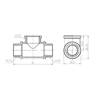 Тройник SD Forte 1/2 ННВ Тройник SD Forte 1/2 ННВ цена