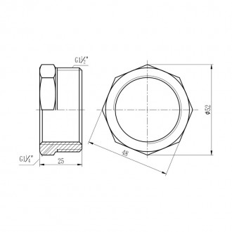 Футорка SD Forte 1 1/2х1 1/4 НВ Футорка SD Forte 1 1/2х1 1/4 НВ цена