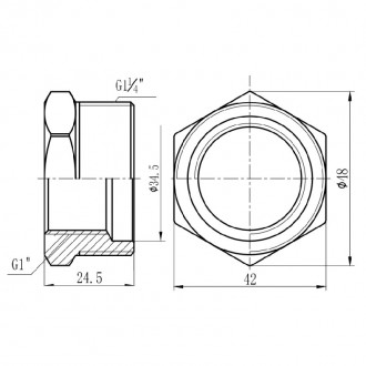 Футорка SD Forte 1 1/4х1 НВ Футорка SD Forte 1 1/4х1 НВ цена