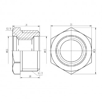 Футорка SD Forte 1/2 Футорка SD Forte 1/2 цена