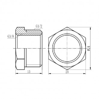 Футорка SD Forte 1/2 Футорка SD Forte 1/2