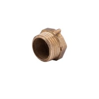 Заглушка латунна 1/2", зовнішня різьба