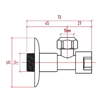 Кран приборный буксовый Icma 10х1/2 цена