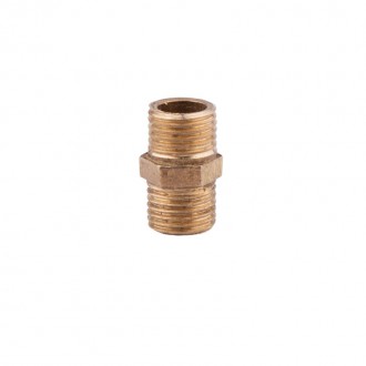 Ниппель латунный 1/4"х1/4", наружная резьба цена
