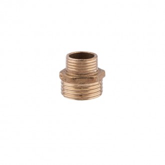 Ниппель латунный 1/2"х3/4", наружная резьба цена