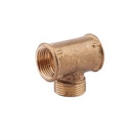 Трійник латунний 3/4"х3/4"х3/4", внутрішня / зовнішня різьба (ВНВ)