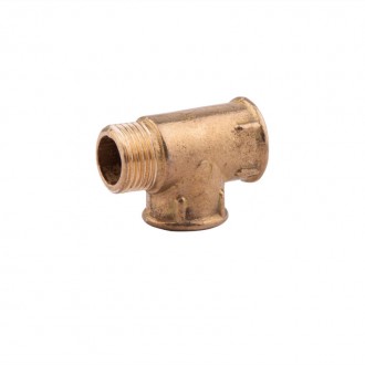 Тройник латунный усиленный 1/2"х1/2"х1/2", внутренняя/наружная резьба Тройник латунный усиленный 1/2"х1/2"х1/2", внутренняя/наружная резьба цена