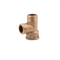 Тройник латунный 1/2"х1/2"х1/2", внутренняя/наружная резьба (ВНН)