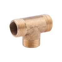 Трійник латунний 1/2"х1/2"х1/2", зовнішня різьба (ННН)