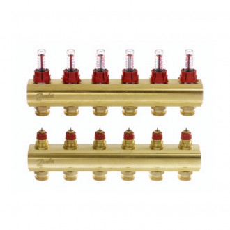 Коллектор Danfoss FHF 6 выходов с расходомером 088U0526 Коллектор Danfoss FHF 6 выходов с расходомером 088U0526 цена