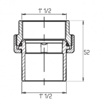 Сгон Американка Icma 1 1/2 прямой цена