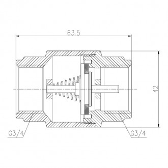 Обратный клапан SD Forte 3/4 цена