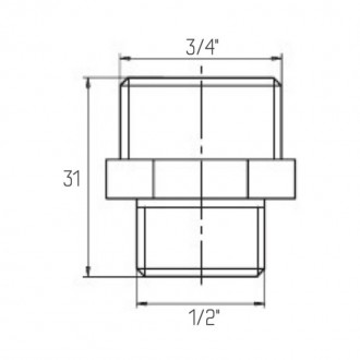 Ниппель Icma 1/2"х3/4" цена