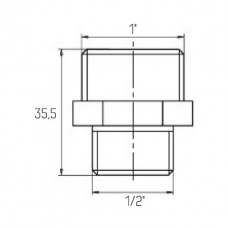 Ниппель Icma 1/2"х1" цена
